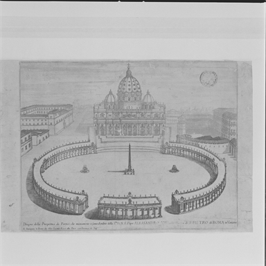 veduta di piazza San Pietro a Roma