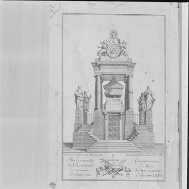 prospetto di monumento funerario