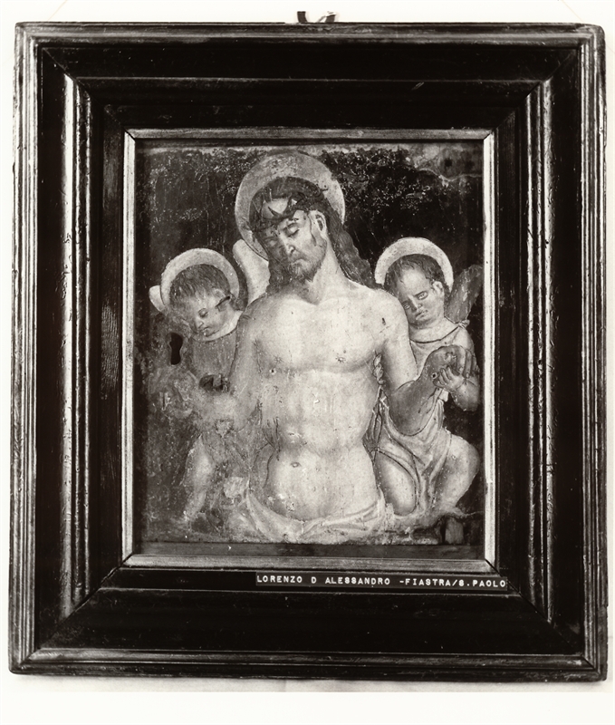 CRISTO IN PIETÀ SORRETTO DA DUE ANGELI