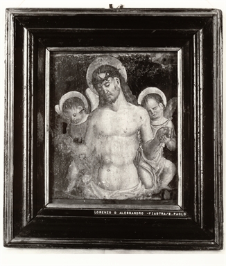 Cristo in pietà sorretto da due angeli