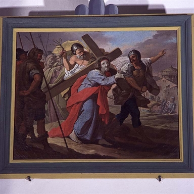 stazione II: Gesù caricato della croce