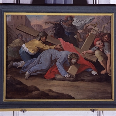 stazione VII: Gesù cade sotto la croce la seconda volta