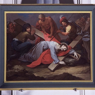 stazione IX: Gesù cade sotto la croce la terza volta