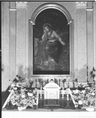 Madonna Addolorata con i simboli della passione