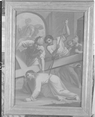stazione VII: Gesù cade sotto la croce la seconda volta