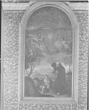 San Francesco di Paola indica l'Eucarestia come un sole