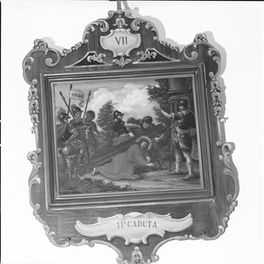 stazione VII: Gesù cade sotto la croce la seconda volta