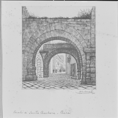 scorcio degli archi di Santa Barbara a Bari