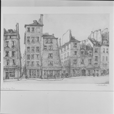 prospetto di una via di Parigi