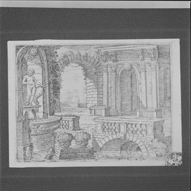 veduta prospettica di architetture