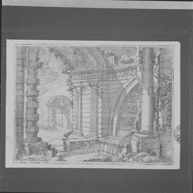 veduta prospettica di architetture