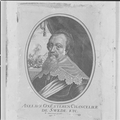 Ritratto di Axelius Oxensteren cancelliere di Svezia