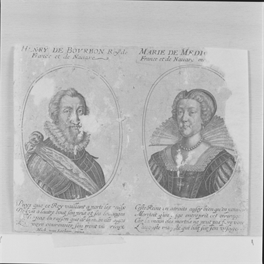 Ritratto di Enrico di Borbone e di Maria de Medici