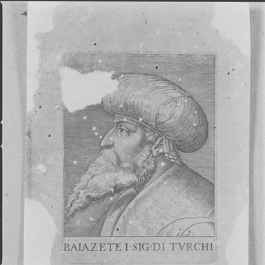 Ritratto di Bayazid I sultano ottomano