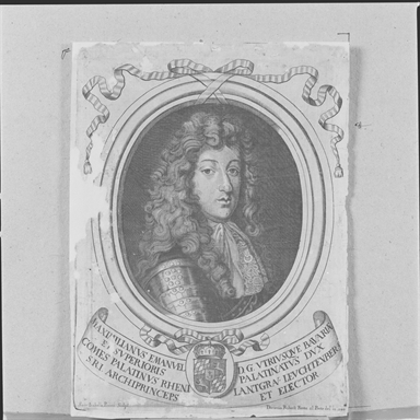 Ritratto di Massimilano Emanuele duca di Bavaria e del Palatinato