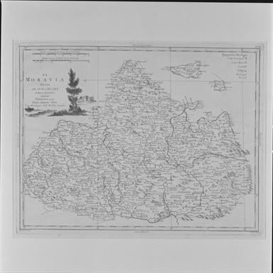 carta geografica della Moravia