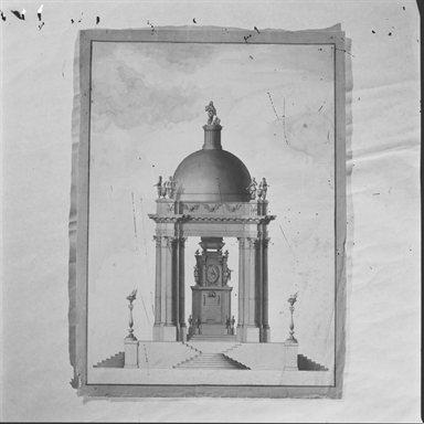 prospetto per monumento funebre