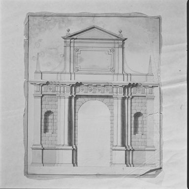 prospetto per porta urbica