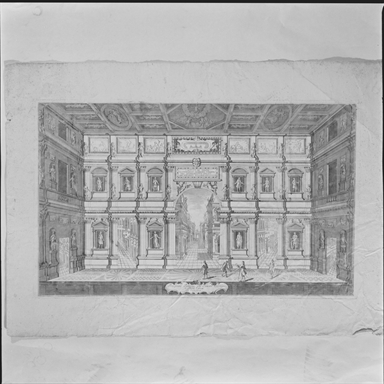 prospetto interno del teatro olimpico di Vicenza