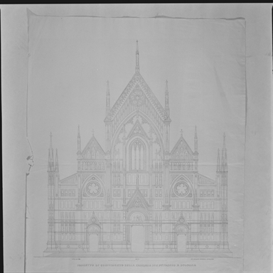 progetto di componimento della facciata di S. Petronio a Bologna
