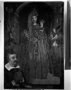 Madonna di Loreto e committente