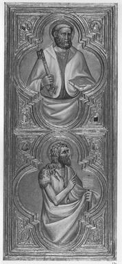 San Pietro e quattro dottori della chiesa, San Giovanni Battista e due santi eremiti
