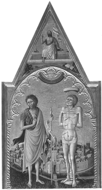 Madonna della Misericordia/ San Giovanni Battista e San Sebastiano