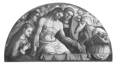 Cristo deposto con la Madonna, Santa Maria Maddalena, San Giovanni Evangelista e San Girolamo.