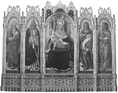 Madonna con Bambino, San Girolamo, Sant