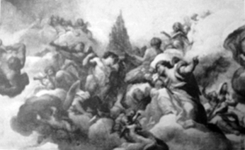 San Gabriele arcangelo e angeli musicanti