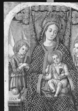 Madonna con Bambino in trono e angeli
