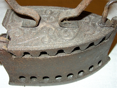 Ferr p' st'rà a carbò - Ferro da stiro a carbone