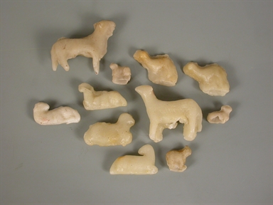 frammenti di cera (pecore)