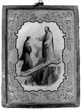 Cristo e figura di devoto