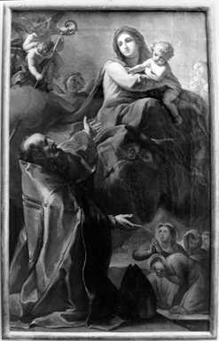 Sant'Ubaldo intercede presso la Madonna con Bambino per le orfanelle
