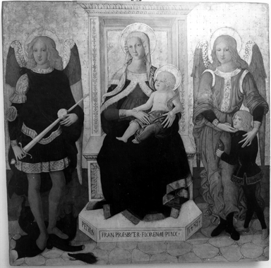 Madonna con Bambino con San Michele Arcangelo e incontro di Tobia con San Raffaele Arcangelo