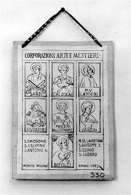 Santi protettori delle Corporazioni delle Arti e dei Mestieri presenti a Pollenza nel 1567