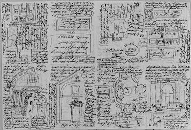 studi di elementi architettonici