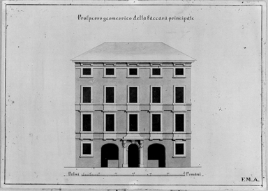 prospetto della facciata di un palazzo