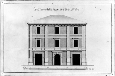 prospetto della facciata di un palazzo