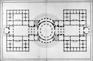 pianta di complesso architettonico