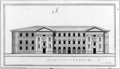 prospetto di un complesso architettonico