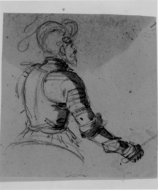 studio di cavaliere con armatura