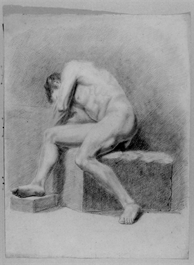 figura maschile seduta