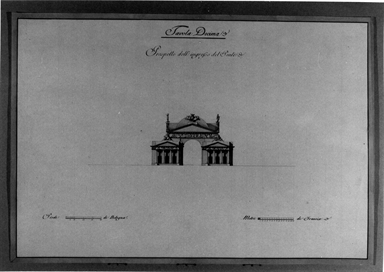 prospetto dell'ingresso di un ponte