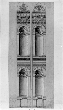 studio di parete con nicchie