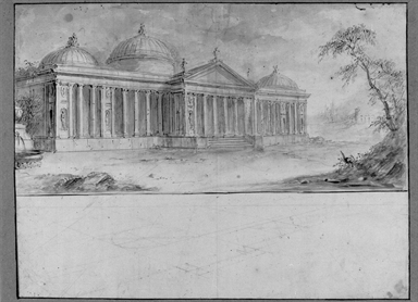 pianta e alzato di edificio