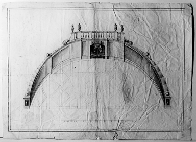 studio di parapetto con balaustra