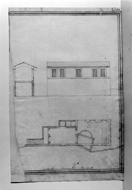 pianta e alzato di casa