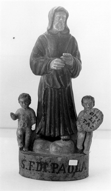 San Francesco di Paola e due putti